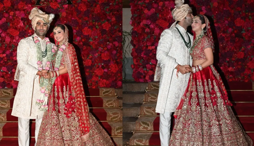 Aadar Jain- Alekha Advani Wedding: 7 जन्मों के बंधन में आदर जैन-अलेखा आडवाणी, किस करते हुए शेयर की तस्वीर