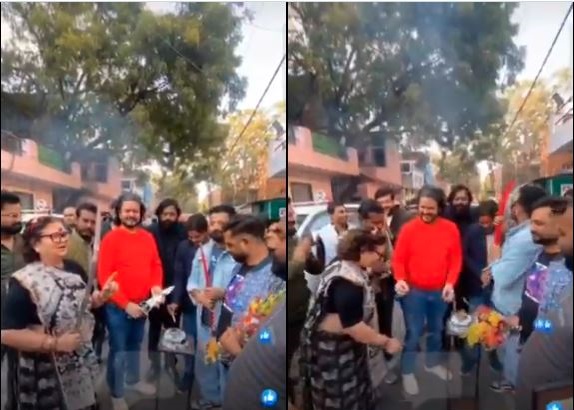 VIDEO : कानपुर की मेयर प्रमिला पांडे ने बेटे के जन्मदिन पर बीच सड़क पर तलवार से काटा केक, वीडियो सोशल मीडिया पर वायरल