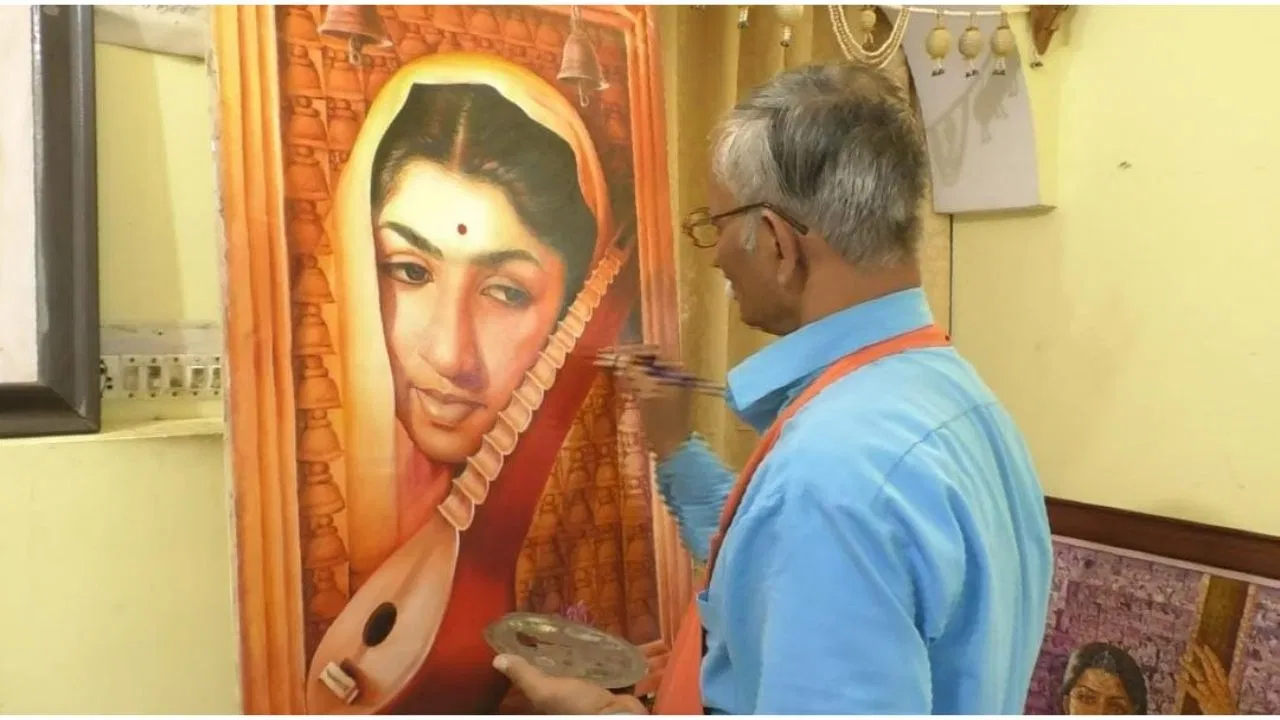 Limca Book of Records में लता मंगेशकर की पेंटिंग को मिली जगह, जाने क्या है ख़ास