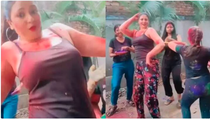 Video-मोहम्मद शमी की पत्नी ने हसीन जहां ने जमकर खेली होली, ‘लॉलीपॉप लागेलू,’ गाने पर दोस्तों के साथ लगाए ठुमके