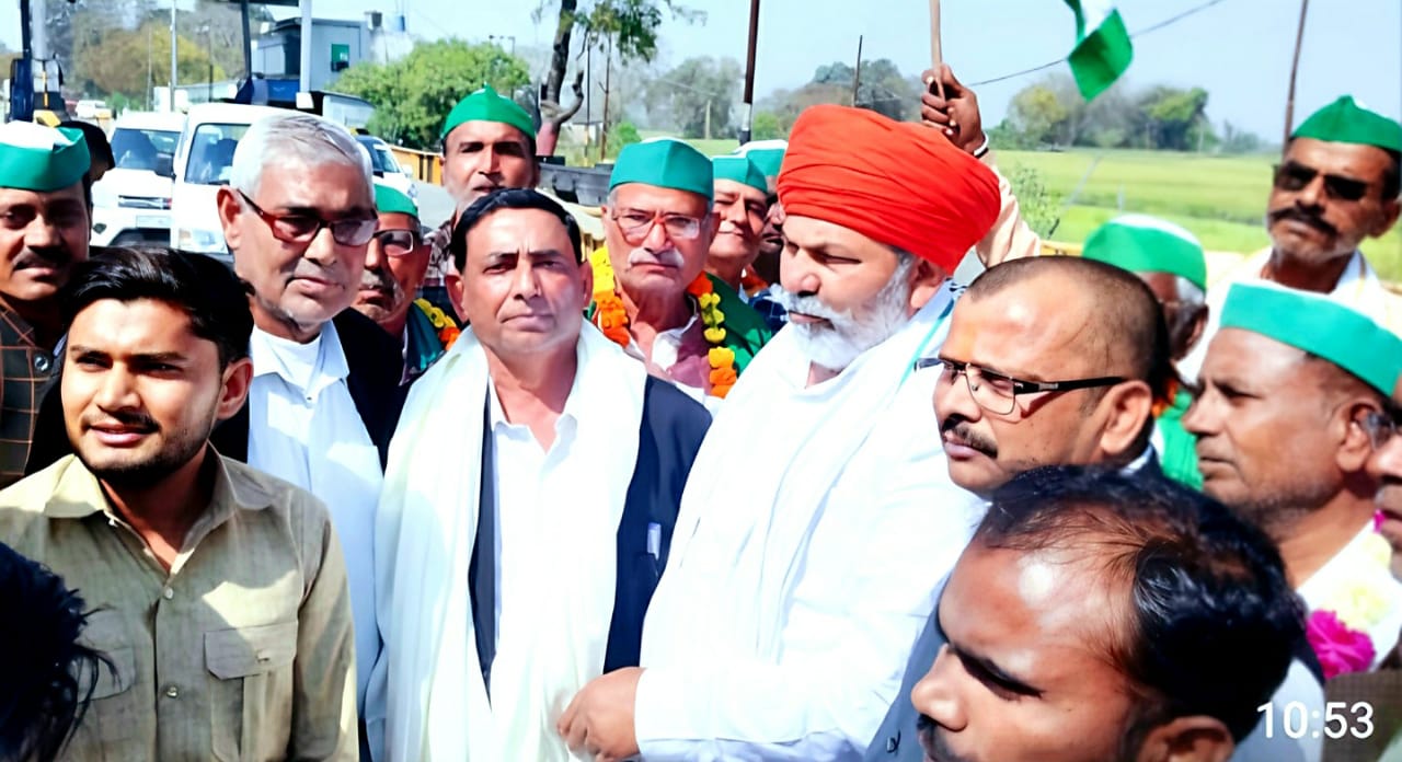 भाकियू प्रवक्ता राकेश टिकैत का सपा अधिवक्ता सभा के प्रदेश सचिव मुलायम सिंह यादव ने किया स्वागत