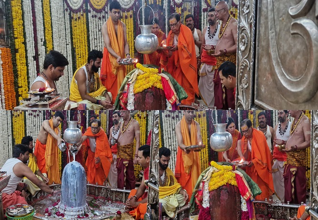 वित्त आयोग के अध्यक्ष डॉ. अरविंद पनगढ़िया ने सपत्नीक बाबा महाकाल का किया पूजन-अर्चन