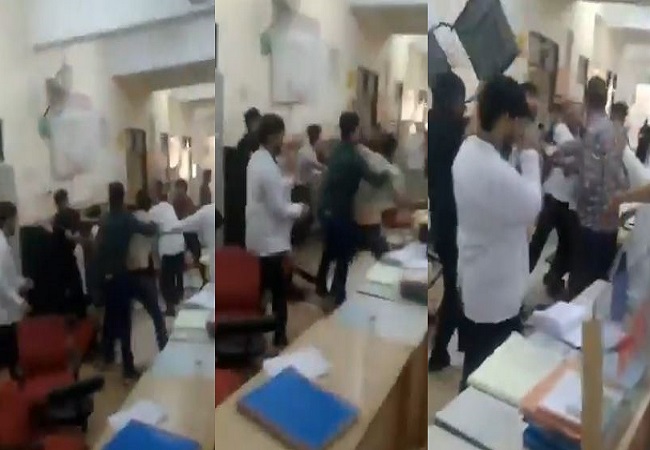 Viral video: सहारनपुर के राजकीय मेडिकल कॉलेज में तीमारदारों ने डॉक्टरों को पीटा, खूब वायरल हो रहा है वीडियो