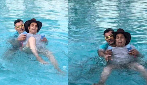 89 साल की उम्र स्विमिंग करते नजर आये Dharmendra, फैंस ने की फिटनेस की तारीफ