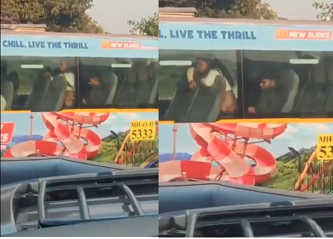 Video Viral : चलती बस में $EX करते हुए पकड़े गए कपल, शर्मनाक हरकत कैमरे में कैद