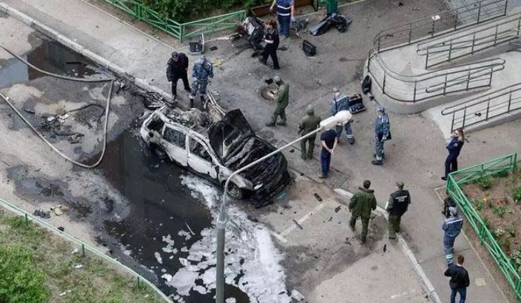 Moscow car explosion : मॉस्को के पास कार विस्फोट में वरिष्ठ रूसी जनरल की मौत