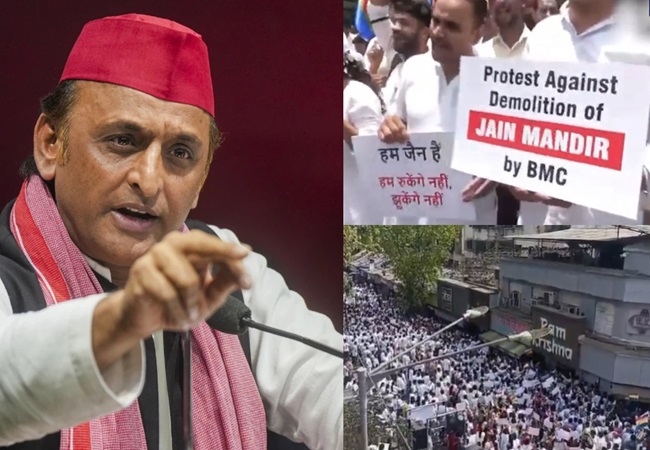 पार्श्वनाथ दिगंबर जैन मंदिर तोड़े जाने के विरोध में सड़क पर उतरा ‘जैन समाज’; अखिलेश बोले- भाजपा ने दुनिया में देश की सहिष्णुता छवि धूमिल की