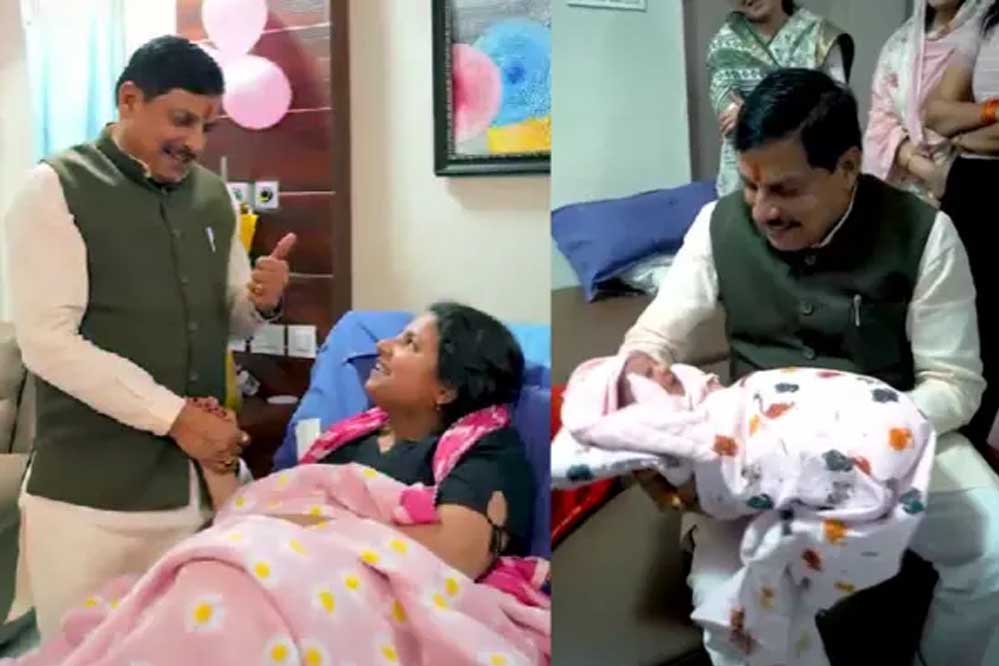 नाना बने एमपी के सीएम डॉ. यादव….नातिन पर स्नेह भी खूब लूटाया
