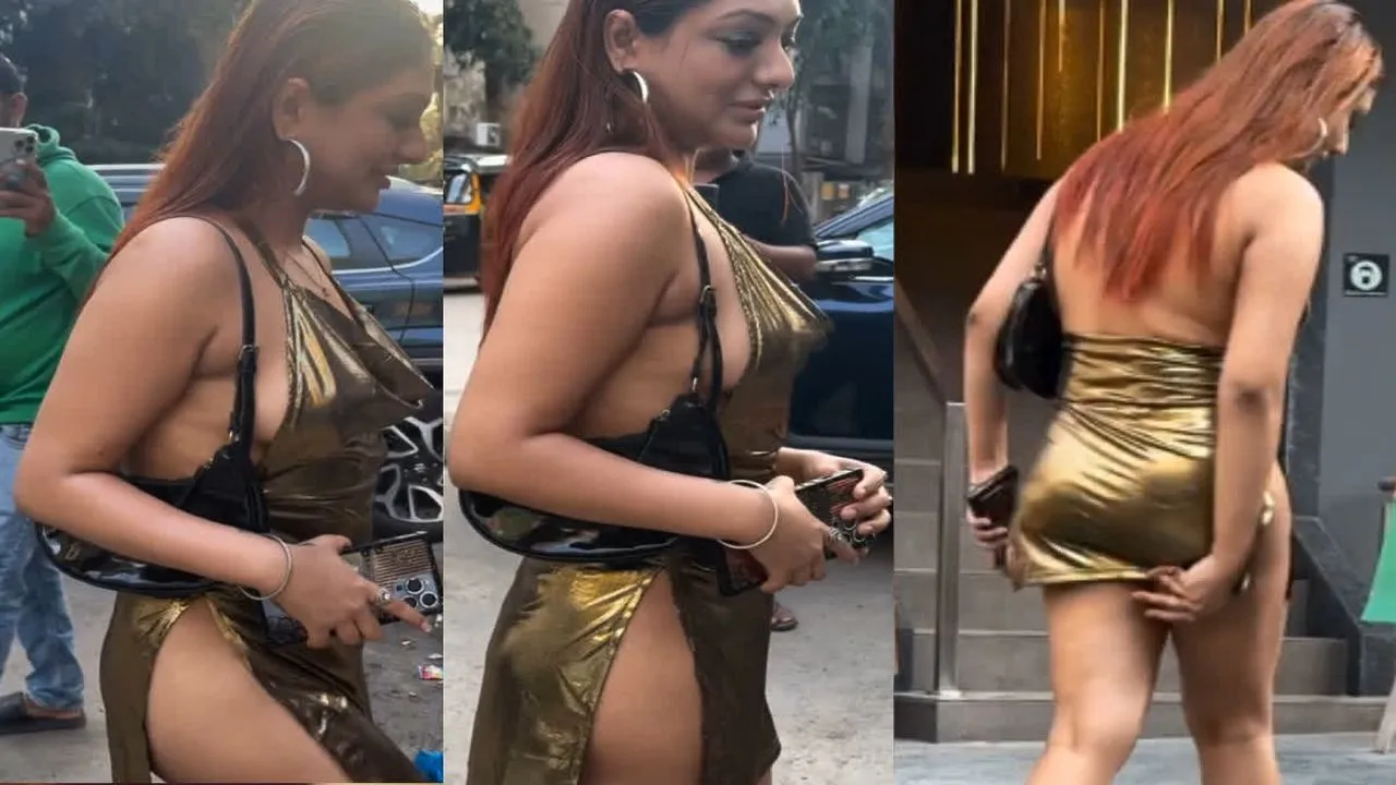Video-एक्ट्रेस खुशी मुखर्जी बेहद बोल्ड ड्रेस पहन सड़कों पर घूमते नजर आई, खुद ही महसूस करने लगी असहज