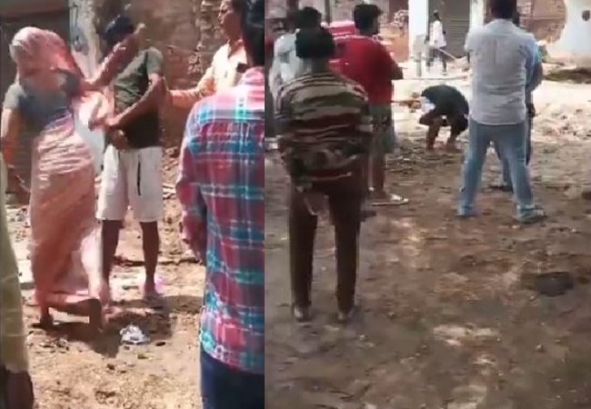Viral Video: झांसी में महिला से छेड़छाड़ के आरोप में युवक के साथ बर्बरता, मुंह पर कालिख पोती, चप्पलों से पीटा और मुर्गा बनाया