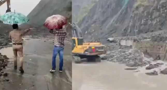 Jammu and Kashmir Ramban landslide : जम्मू-कश्मीर के रामबन में भूस्खलन, नेशनल हाईवे बंद, ट्रैफिक रुका