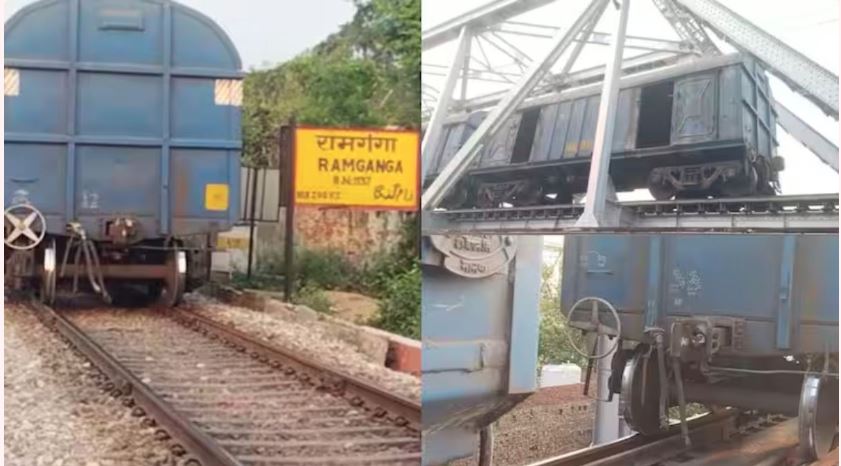 मुरादाबाद में ट्रेन अचानक से दो हिस्सों में बंटी, रामगंगानदी के पुल पर हुआ हादसा