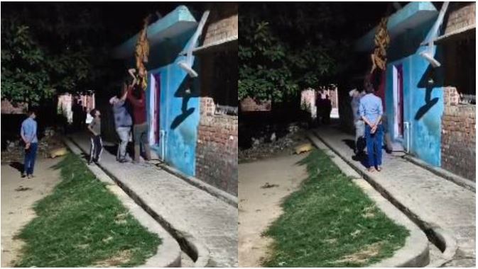 Video Viral -शराबी हैवान पति ने पत्नी को पहले बेरहमी से पीटा, फिर छत से उल्टा लटकाया, वीडियो देख कांप जाएगी रूह
