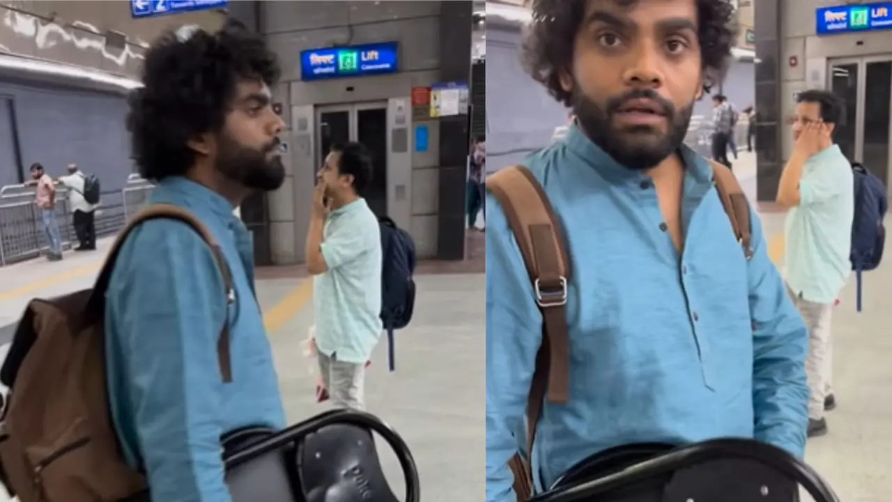 Jugaad Video : दिल्ली मेट्रो में बैठने के लिए शख्स ने निकाला जबरदस्त जुगाड़, देखने के लिए लोगों के उड़े होश