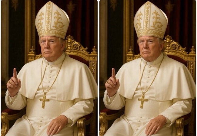 डोनाल्ड ट्रंप अगले पोप बनेंगे? वाइट हाउस ने सोशल मीडिया पर शेयर की तस्वीर