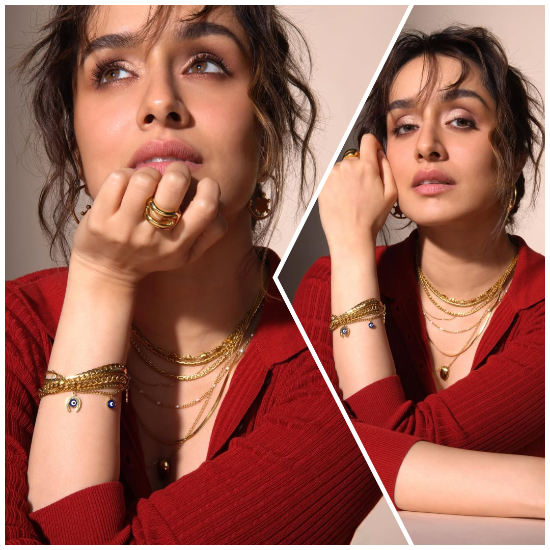 Shraddha kapoor ने रेड टॉप में गिराई गाज, साथ ही शेयर की बचपन की थ्रोबैक पिक्चर