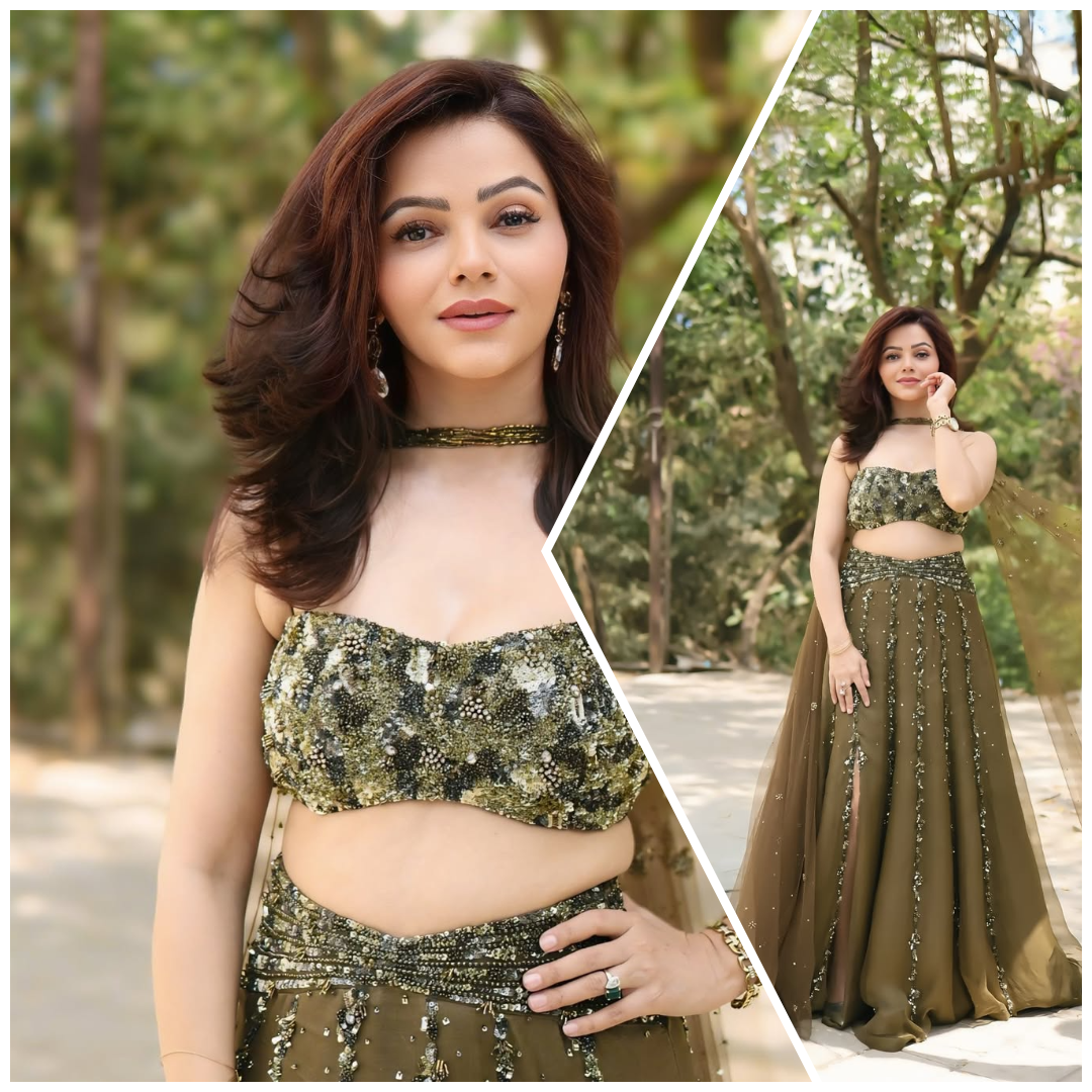 Rubina dilaik hot pic: ब्राउन गाउन में रुबीना दिलैक ने कराया हॉट फोटोशूट, तस्वीरों ने मचाया तहलका