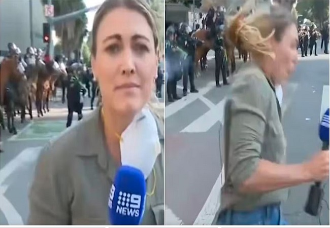 Video : अमेरिका में रिपोर्टर को लॉस एंजेल्स पुलिस ने मारी गोली, विरोध प्रदर्शन का कर रही थी लाइव रिपोर्टिंग