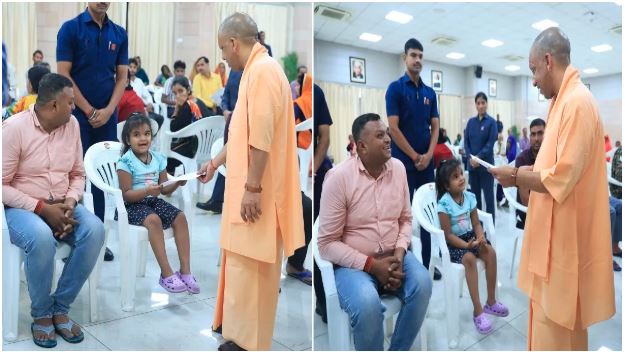 VIDEO-प्लीज़… मेरा स्कूल में करा दीजिये एडमिशन, सीएम योगी ने मुस्कुराते हुए बच्ची से पूछा किस क्लास में? दिया ये निर्देश