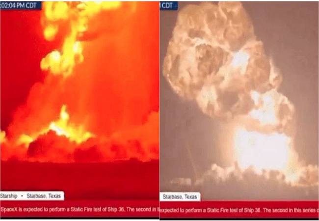 Video-एलॉन मस्क के स्टारशिप में टेस्ट के दौरान धमाका : दूर-दूर तक दिखाई दिया लपटें और धुआं , आस-पास के घरों की हिल गईं खिड़कियां