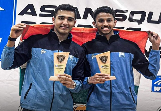 IND vs PAK Squash Final: अभय और वेलावन ने हाई-वोल्टेज फाइनल मुकाबले में पाकिस्तानी जोड़ी को 2-1 से हराया