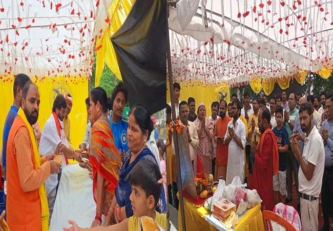 ज्येष्ठ माह के चौथे बड़े मंगल पर जानकीपुरम विस्तार भवानी चौराहे के निकट सुन्दरकाण्ड और भंडारे का आयोजन