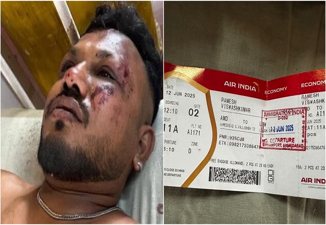Video-बोईंग-787 ड्रीमलाइनर में सीट नंबर 11A पर सवार यात्री रमेश कुमार विश्वास ने मौत को दी मात, लोग बोले-जेहि पर कृपा राम की होई...