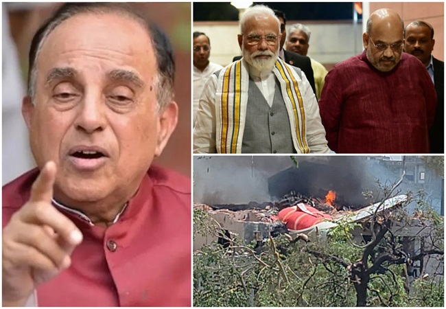 सुब्रमण्यम स्वामी बोले- PM मोदी, गृह मंत्री और नागरिक उड्डयन मंत्री इस्तीफा दें ताकि स्वतंत्र-निष्पक्ष जांच हो सके