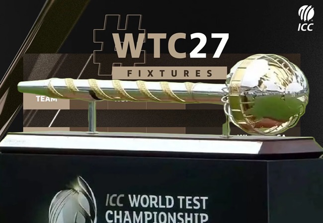 WTC 2025-27 Fixtures: डब्ल्यूटीसी के अगले चक्र में 9 टीमें खेलेंगी 6 टेस्ट सीरीज, तीन घर पर और 3 बाहर, देखें पूरी लिस्ट