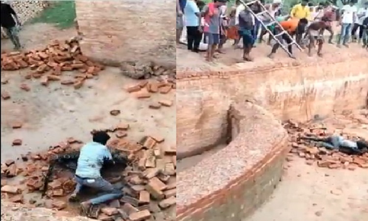 लखीमपुर खीरी में तेंदुए से भिड़ गया युवक, देखिए कैसे जान बचाने क लिए करता रहा संघर्ष…Video
