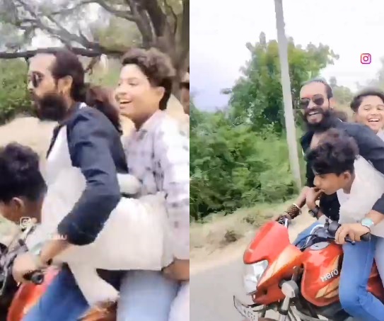 Viral video: वायरल होने के लिए एक बाइक पर सवार होकर पांच युवाओं ने बनाई रील, अब पुलिस ने दर्ज किया केस