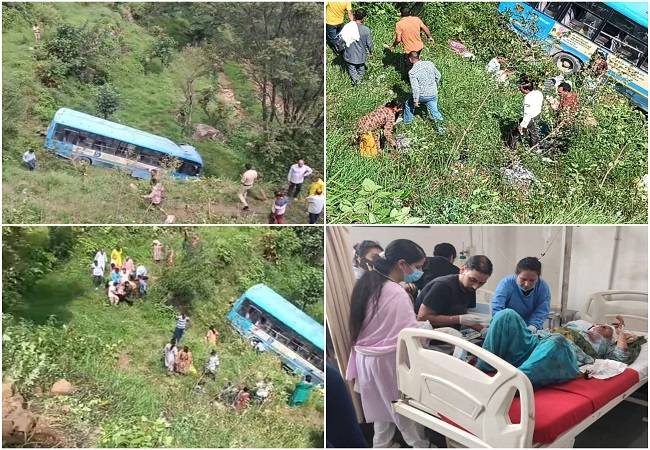 Mandi Accident : अनियंत्रित होकर खाई में गिरी हिमाचल परिवहन निगम की बस, सात की मौत 21 घायल