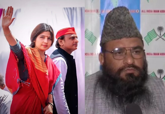 ‘अखिलेश यादव अपनी पत्नी के खिलाफ टिप्पणी पर चुप क्यों हैं?’ मौलाना रशीदी के बयान पर संसद परिसर में बीजेपी का विरोध प्रदर्शन