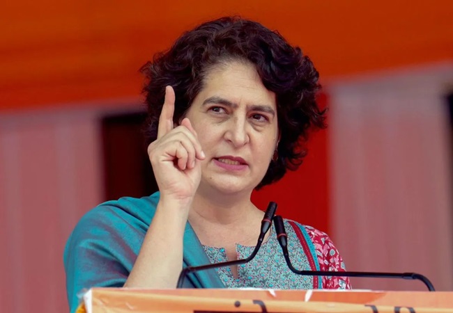 प्रियंका गांधी बोलीं- बिहार में महंगाई-बेरोजगारी समेत हर मोर्चे पर नाकाम BJP-JDU सरकार वोट चुराकर सत्ता में बने रहना चाहती है…
