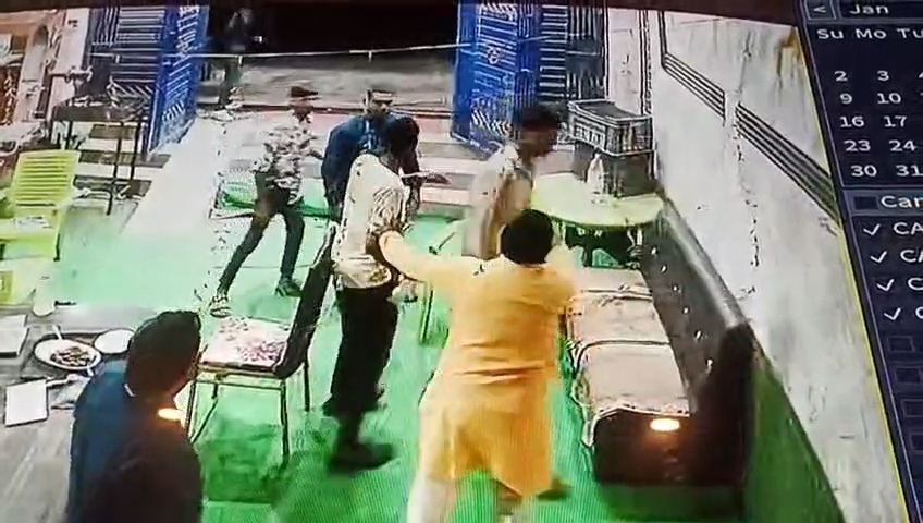 रेस्टोरेंट में कहासुनी का वीडियो वायरल, पुलिस जांच में जुटी