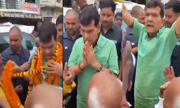 सर, सिर्फ 3 घंटे बिजली आती है…ऊर्जा मंत्री एके शर्मा से शिकायत की तो शंकर भगवान और जय श्रीराम का जयकारा लगाते बढ़ गए आगे