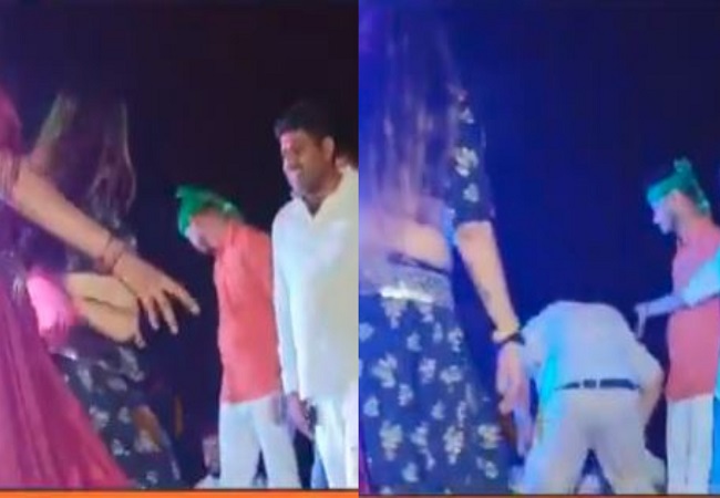 Viral Video : बार बालाओं के साथ नाचते हुए थाना इंचार्ज कैमरे में कैद, वीडियो वायरल होने के बाद एसएसपी ने किया सस्पेंड