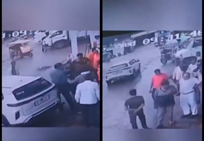 VIDEO- पुलिस इंस्पेक्टर ने पहले कार से मारी टक्कर फिर भाई-बहन संग की अभद्रता और मारपीट, घटना CCTV में कैद , SP ने किया निलंबित