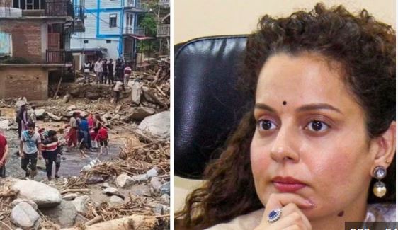 बादल फटने से मंडी में भारी तबाही,जनता परेशान, कंगना रनौत ने कहा,’हर जगह जाना सांसद के लिए संभव नहीं’
