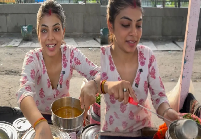 खाने से ज्यादा हो रही खूबसूरती और कॉन्फिडेंस की चर्चा,जानिए इस खाना बेचने वाली लड़की की कहानी