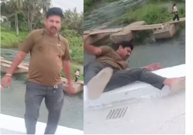 Video Viral-पिकनिक मनाने गए युवक को फोटो खिंचवाना जानलेवा हुआ साबित, कावेरी नदी की तेज धार में बहा