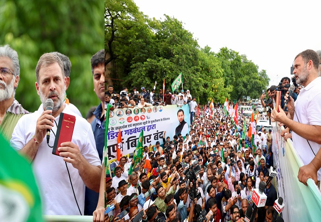 Bihar Election 2025 : राहुल गांधी का चुनाव आयोग पर सीधा अटैक, बोले- महाराष्ट्र की तरह बिहार में हमारे वोटरों की कर रहा है चोरी