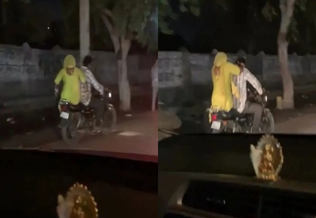 Video : चलती बाइक पर महिला ने युवक को जड़े इतने थप्पड़, लोग बोले- भाई की घनघोर बेइज्जती…