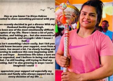 International wrestler Divya Kakran : दिग्गज पहलवान दिव्या काकरान ने भी लिया तलाक ,  लिखा-भावुक संदेश
