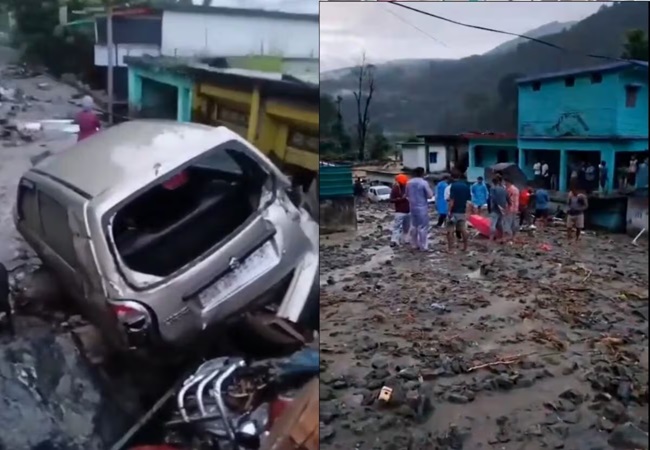 Chamoli Cloudburst: उत्तराखंड के चमोली में बादल फटने से भीषण तबाही, घरों को भारी नुकसान, दो लोग लापता