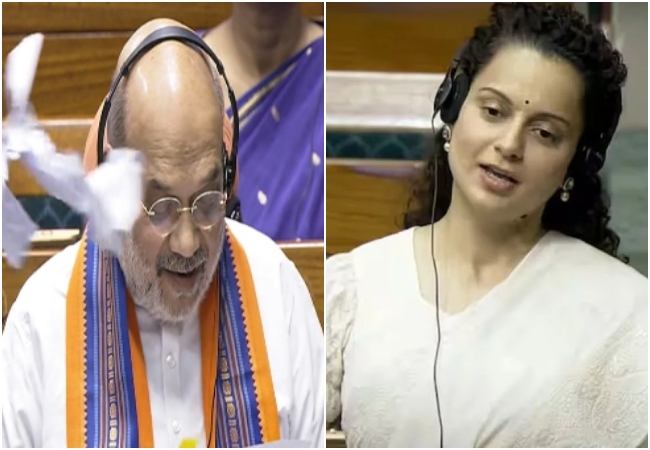 ‘अमित शाह के मुंह पर कुछ सांसदों ने पत्थर फेंके…’ भाजपा MP कंगना रनौत का सनसनीखेज दावा