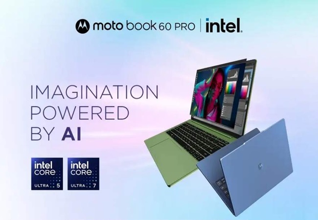 Moto Book 60 Pro: अगले हफ्ते भारत में लॉन्च होगा मोटोरोला का नया लैपटॉप, फीचर्स आए सामने