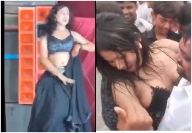 VIDEO-जन्माष्टमी पर यूपी के बादलपुर थाने अश्लील डांस, मोतिहारी में बार गर्ल के साथ झूमते दिखे मुखिया