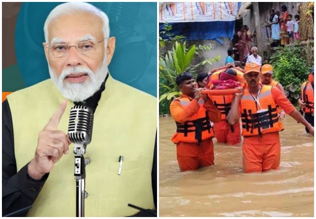 ‘मन की बात’ में पीएम मोदी बोले- बाढ़ और भूस्खलन में NDRF-SDRF के जवानों ने दिन-रात मेहनत करके लोगों को बचाया