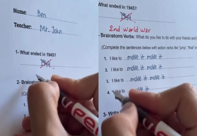 Viral Video: परीक्षा में पूछे गए सवालों का छात्र ने लिखा ऐसा जवाब कि पढ़कर चकरा गया टीचर का सिर, यूजर्स नही रोक पा रहे हसीं